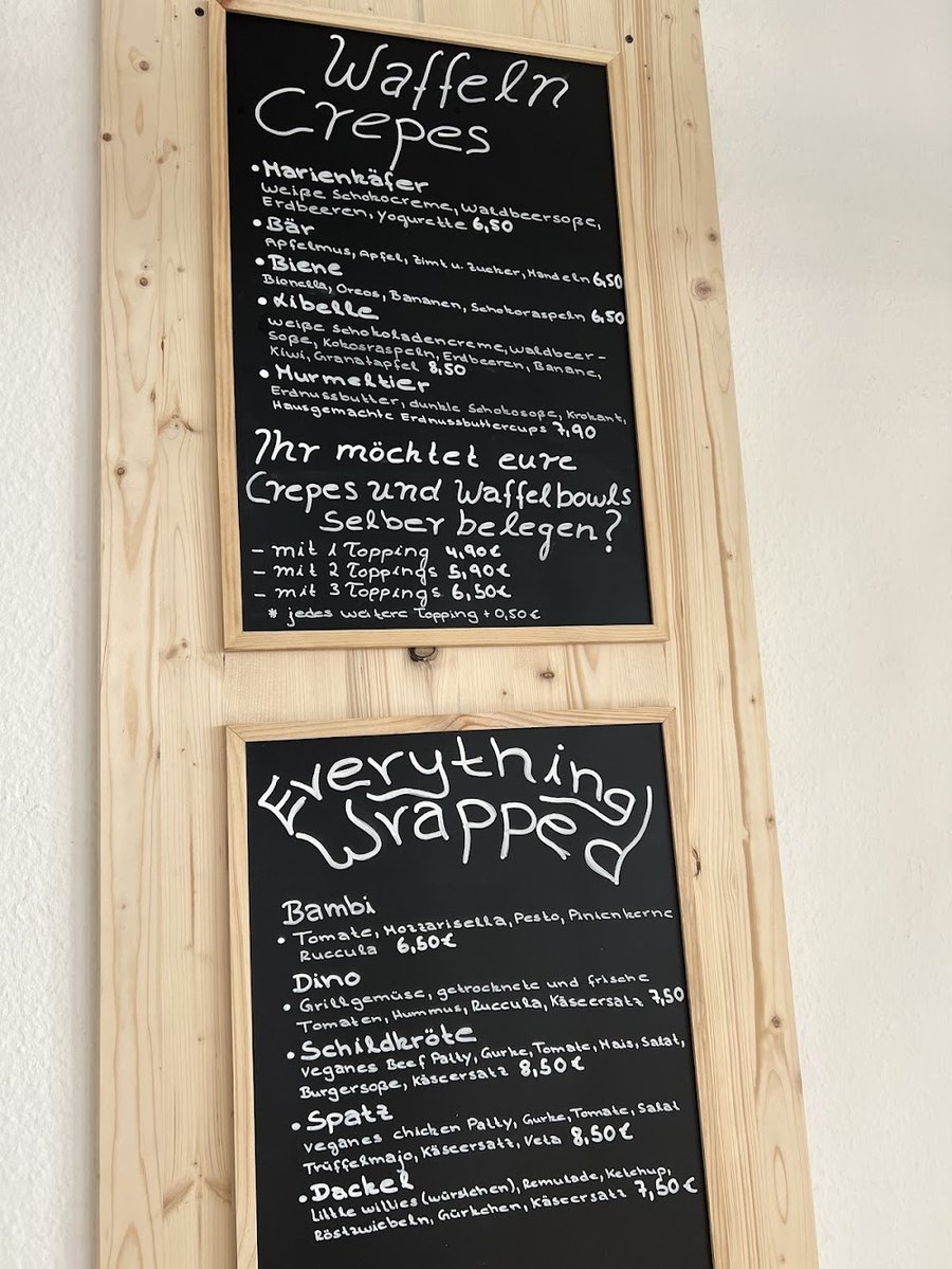 Kreidetafel-Menü & Handgemacht